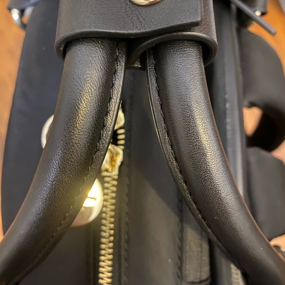 Lo & Sons Rowledge Black Backpack Gold Hardware - Picture 10 of 10